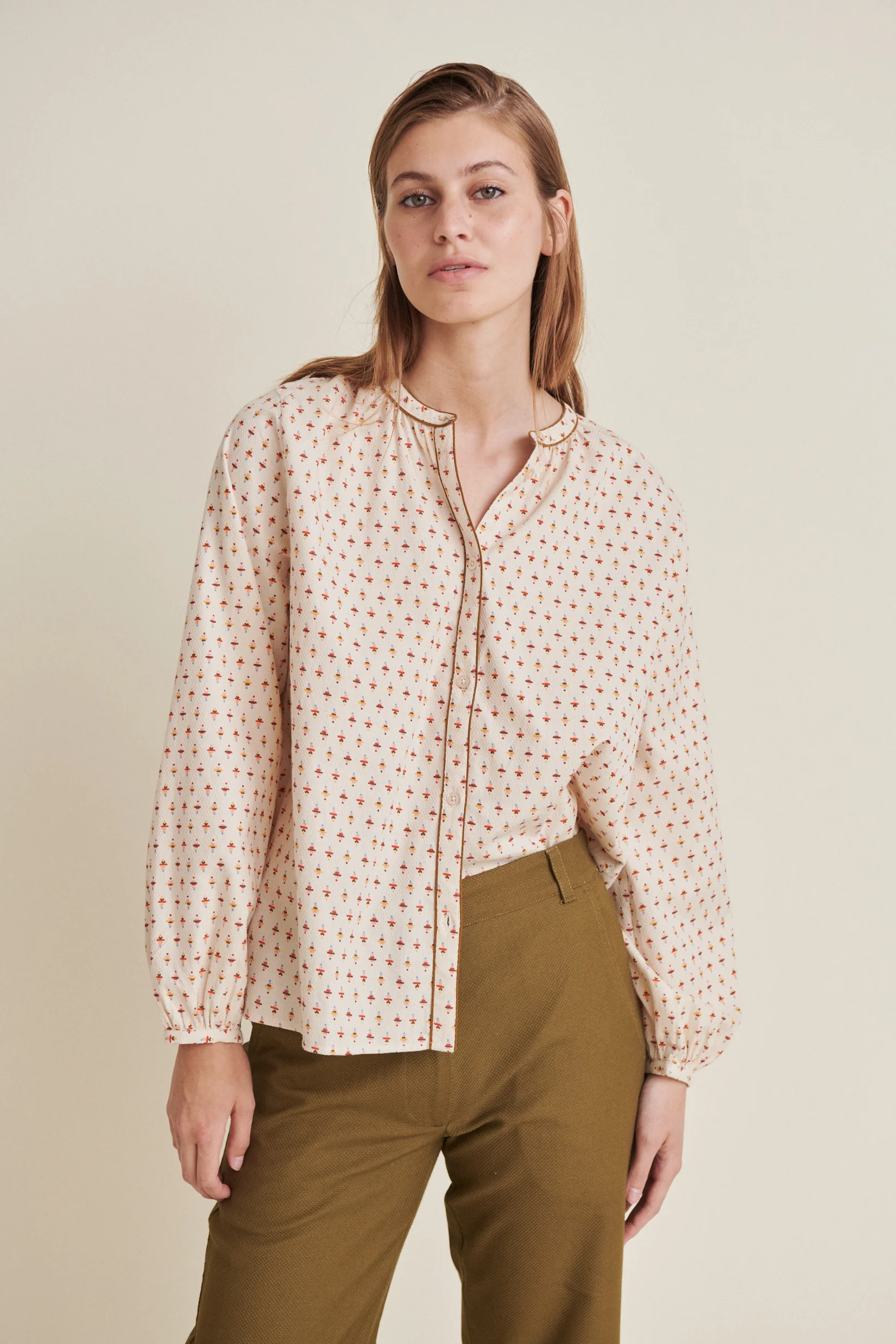 Spina shirt shirts ba495 02 684 birch alaskan blue lotus orange tapenad summer 1 1650x crop center